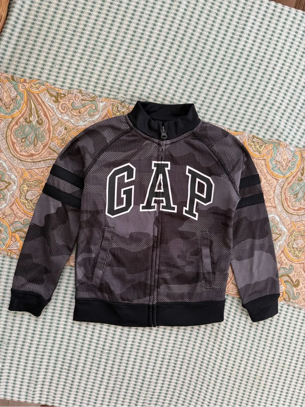 Gap Kids GapFit Logo Zip Sweater Jacket Track Jacket Boys Size XS
